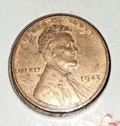 1943 Copper Plated Lincoln Wheat Penny Uncirculated