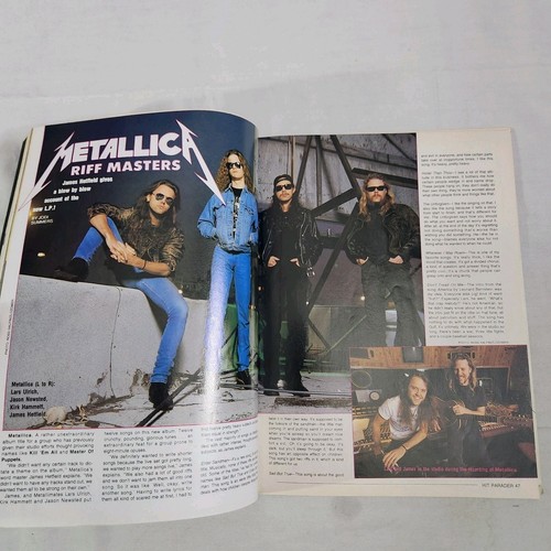Metallica Hit Parader & Rolling Stone Magazine & Poster Lot. Vintage 90s 1990s - Picture 9 of 18