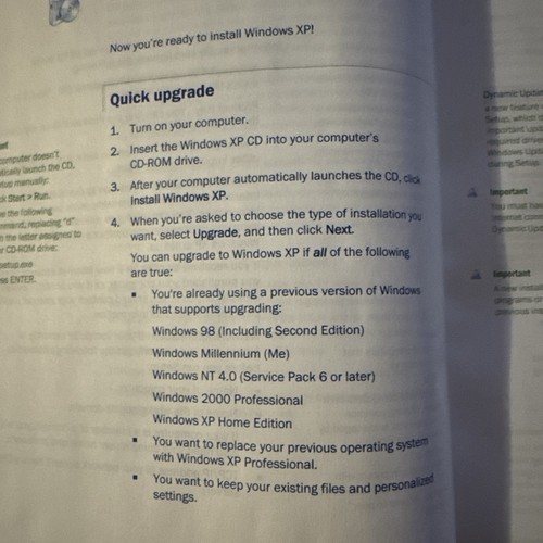 Microsoft Windows XP Professional W/Product Key CD Version 2002 Sp 2 All Manuals - Afbeelding 11 van 11
