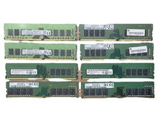 Lot of 9 16GB DDR4 PC4-3200 Desktop Memory RAM UDIMM Mixed Brands