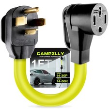EV Charger Adapter Cord, NEMA Adapter, 30Amp Dryer Plug to 4 14-30P to 14-50R