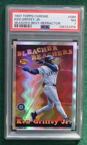 Ken Griffey Jr. baseball card PSA 7 NM  1997 Season's Best Refractor Mariners SP