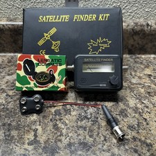 SATELLITE FINDER KIT With SIGNAL METER + 22K BATTERY SUPPLY - DISH LNB