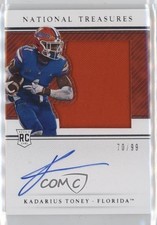 2021 Panini National Treasures Collegiate 70/99 Kadarius Toney #108 Auto i5f