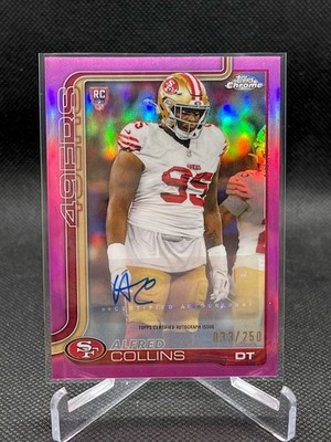 2025 Topps Chrome Alfred Collins #RRA-ACO (RC) Autograph Variation Pink /250