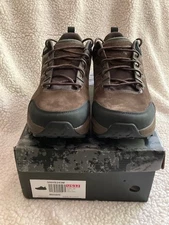 NEW Nortiv 8 Hiking shoe Men 12 Dark Brown Nonslip Soles, Leather /manmade upper