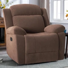 CANMOV Rocker Recliner Chair for Adults, Manual Recliner Chair