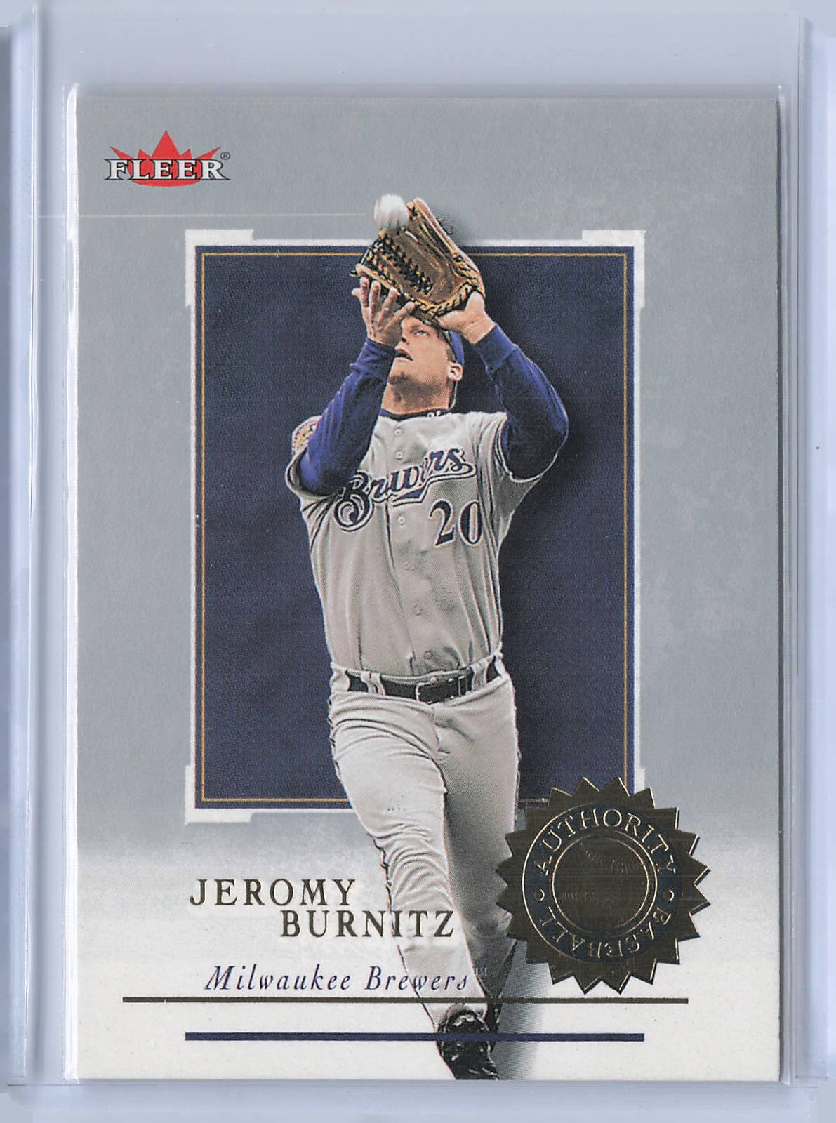 2001 Fleer Authority Jeromy Burnitz #70 Brewers
