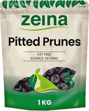 Healthy 1Kg Zeina Pitted Prunes - Vegetarian, Low Fat Snack for Families