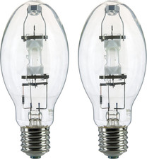 400W Metal Halide Lamp, Mogul Base, 12,000 Hour Life, 36,000 Lumen, 2 Pack