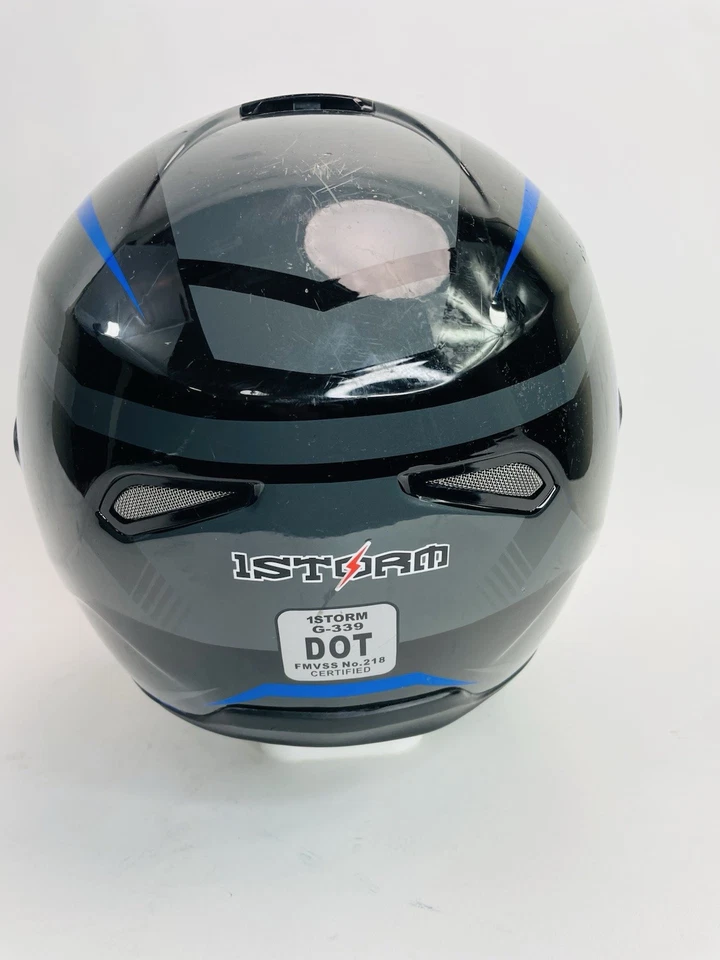 1Storm Casco Completo Motocicleta Modular Abatible Doble Protector Parasol Interior Foto 4 de 4