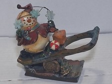 Snowman W/Gifts Votive Candle Holder