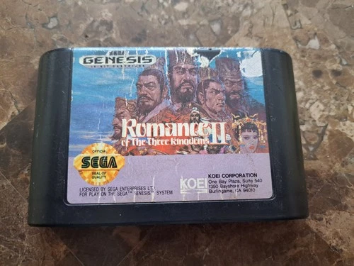 Romance of the Three Kingdoms II Sega Genesis Authentic Free Fast Shipping