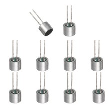 Cylindrical Electret Condenser Mic Inserts with Pins -56dB Pack of 10 Silver