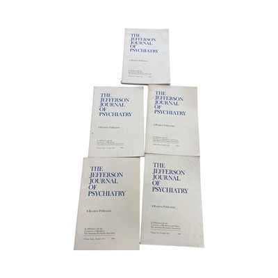 The Jefferson Journal Of Psychiatry A Resident Publication 1988 - 1992