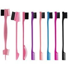 8 Pieces Hair Styling Comb Set Teasing Rat Tail Brush for Edge Back purple