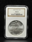 NGC MS69 2003 American Silver Eagle One Dollar Silver Coin -186