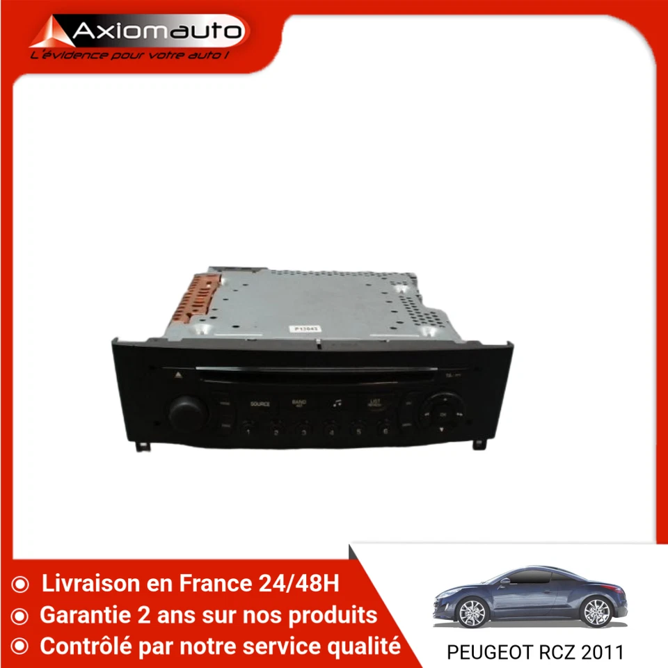 🇫🇷 AUTORADIO PEUGEOT RCZ COUPE 2P Phase 1 2010-2012 ➤16077679XN ♻️ - Photo 1/3