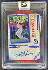 2020 Panini Donruss Willy Adames Classified Signatures Blue Auto #/99 Rays