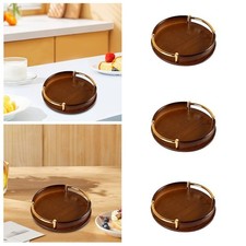 Vassoio da portata con manici Vassoio rotondo per conservare tè e frutta per