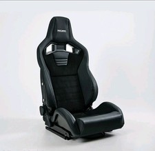 New Pair (2seats) Recaro Style Sportster CS Bucket Seats Black Half Leather
