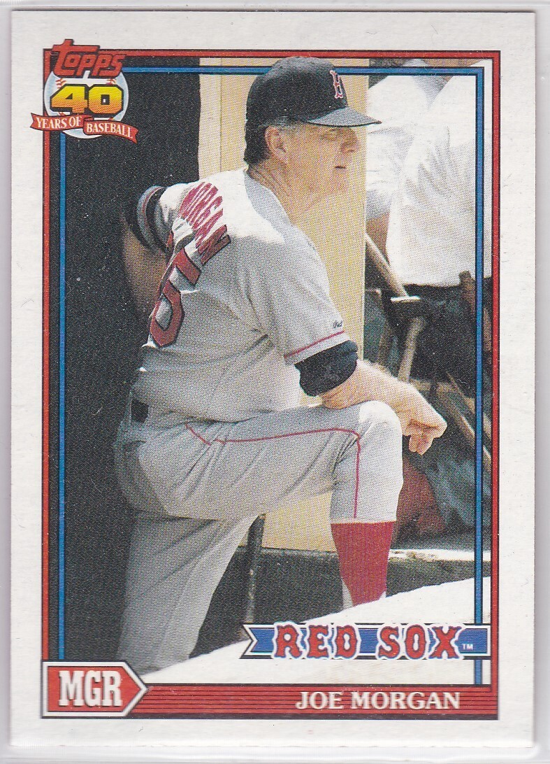 Joe Morgan #21 (Baseball Cards 1991 Topps) — is it worth grading?
