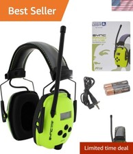 Honeywell Sync Hi-Visibility Digital AM/FM Radio Earmuff - Bright Yellow/Green
