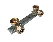 Concealed Shower Fitting Wall Plate 1/2" x 16mm PEX Tap Mixer Bar Valve Bracket