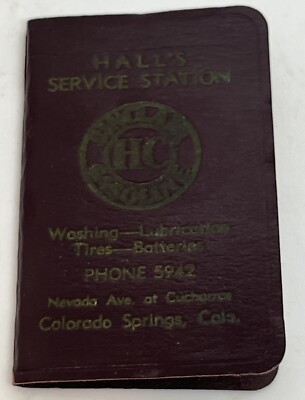 VTG Sinclair Gasoline Phone Address Book Halls Service Station Colorado Springs