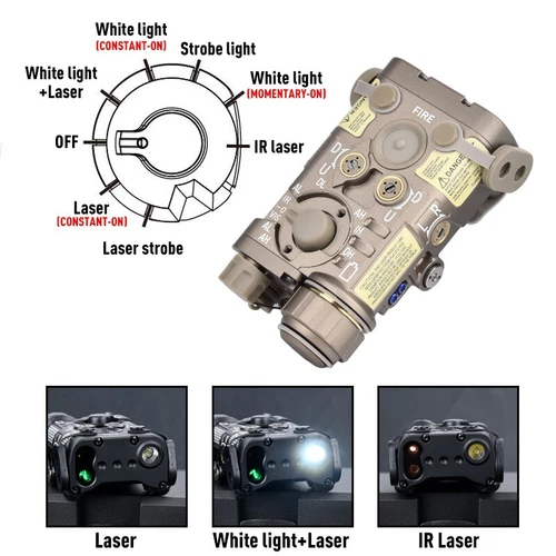 金属战术 NGAL 激光瞄准器 红外 激光 软弹气枪 光学 狩猎 目标 闪光灯 - 第 8 张/共 19 张