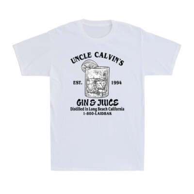 Gin & Juice Est 1994 Distilled in Long Beach California Drinking Men's T-Shirt