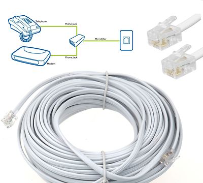 High Quality ADSL Broadband Phone Internet Router US Modem Cable 1m 2m ...