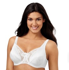 Playtex 4422 Bra Signature Florals Underwire White 44D