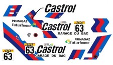  #63 Garage DU BAC BMW M3 1987 1/43rd Scale Slot Car Decals