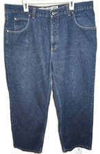 Vintage Anchor Blue Original Denim Baggy Jeans 90s Y2K Blue Mens Size 38 X 30