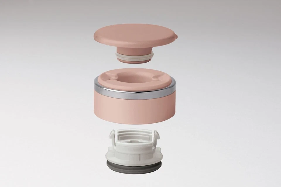 Caneca de viagem Zojirushi SM-JTE46PX S/S com filtro de folha de chá rosa champanhe - Imagem 2 de 3