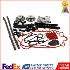For 04-08 Ford 5.4L 5.4 3V Timing Chain Cam Phaser Solenoid Valve Oil Pump Kit