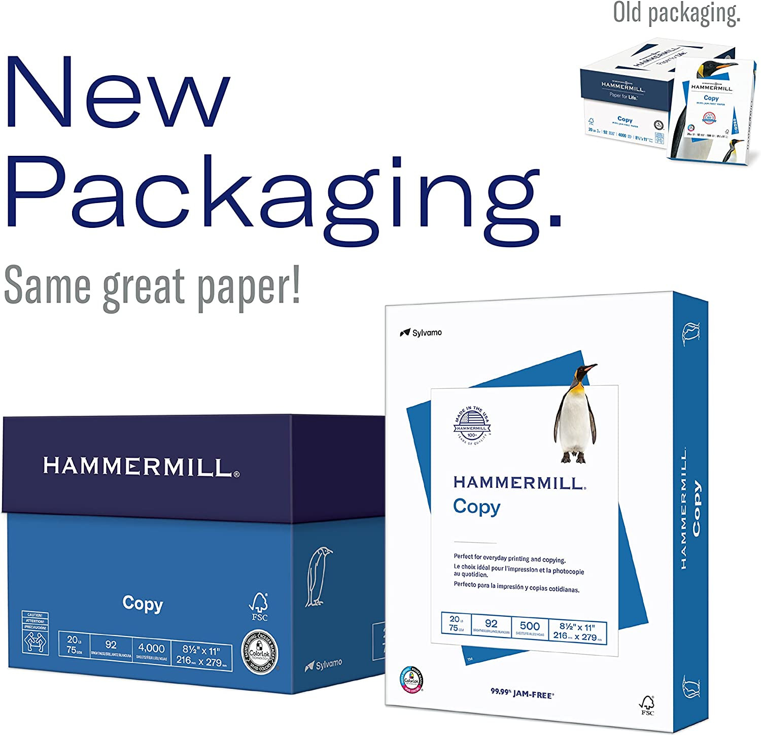 Printer Paper, 20 Lb Copy Paper, 8.5 X 11 - 8 Ream (4,000 Sheets) - 92 Bright, M