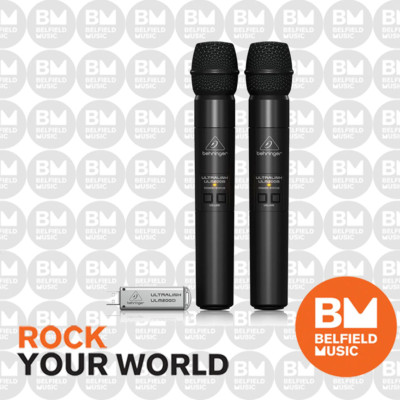 Behringer ULTRALINK ULM202USB USB Digital Wireless 2x Mic Handheld 