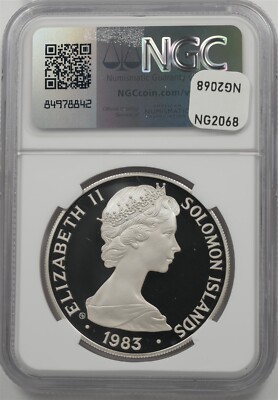 Solomon 1983-CHI 5 Dollar Proof NGC PF69 ULTRA CAMEO Year Of Child