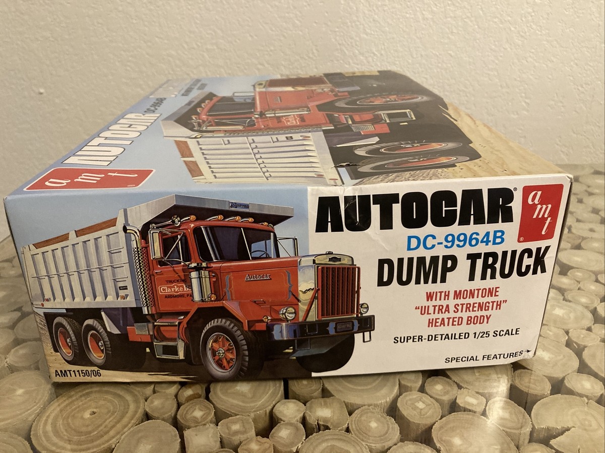 1/25 Vintage AMT Autocar Dump Truck DC9964B Model Kit W/Box! | eBay