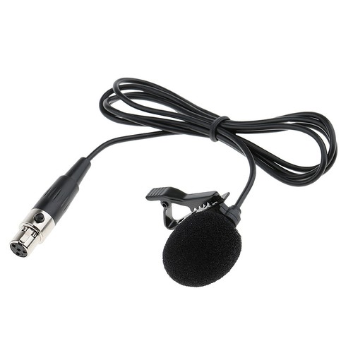 2 Pieces Wired Lavalier Microphone with Pin XLR Female 1M - Picture 9 of 12