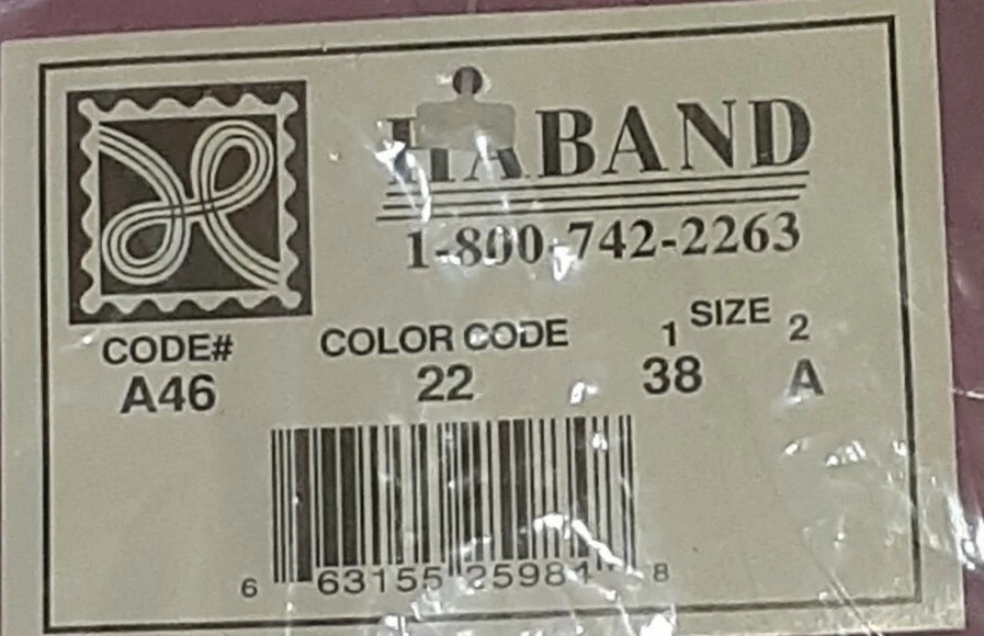 Nuevos pantalones para mujer Haband rosa 100 % algodón cintura elástica talla 38A Foto 3 de 4