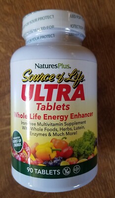 Nature's Plus Ultra Source of Life - Whole Life Energy Enhancer  90tabs Exp.4/27