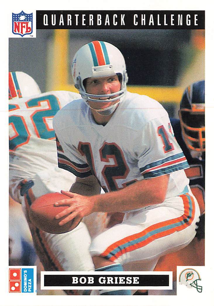 1991 Upper Deck Domino's The Quarterbacks #37 Bob Griese