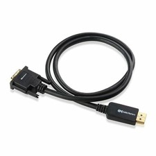 New Cable Matters Gold Plated DisplayPort to DVI Cable 3 Feet