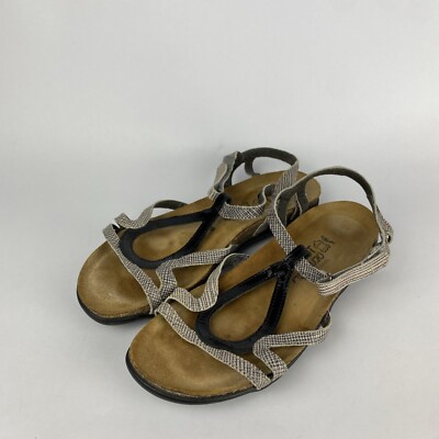 Naot Dorith Sandals 36 US Open Toe Strappy Slingback Leather
