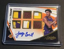 2017-18 Panini Absolute Lonzo Ball RPA Six Jersey Patch Ball Auto /25 SSP !!