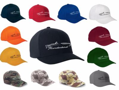 1955 1956 1957 Ford Thunderbird Convertible Color Outline Design Hat Cap NEW