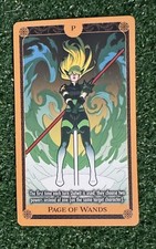 Heroclix set X of Swords Page of Wands Tarot Card
